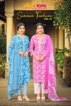 Summer Fashion Vol 10 By Tips And Tops Cotton Kurti With Bottom Dupatta 